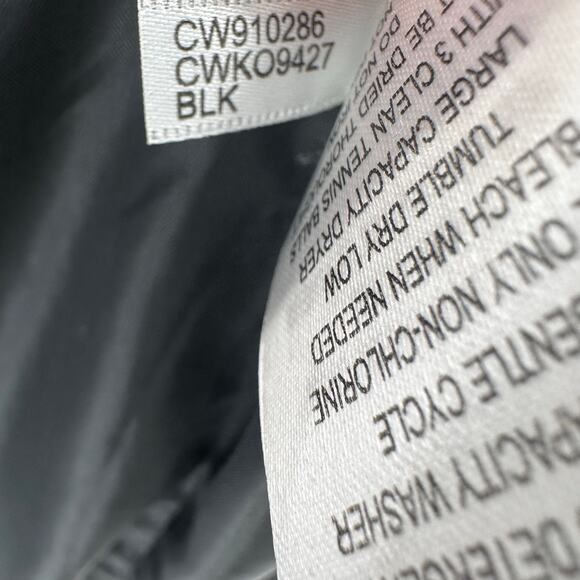 Calvin Klein Coat Jacket Black WMNS M Puffer With Set In Bib Detail Double Layer - Picture 7 of 8